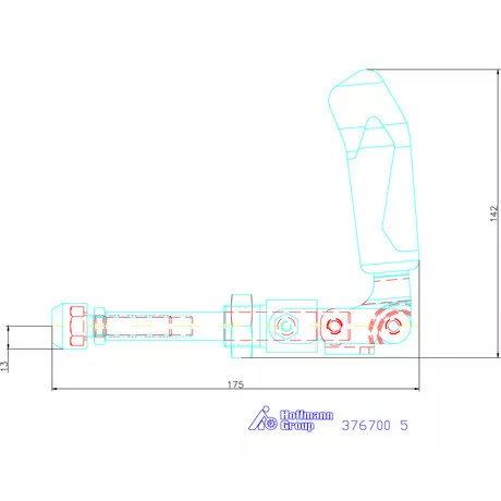Amf Tolórudas gyorsszorító rövid kivitel 5