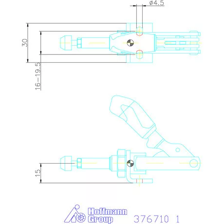 Amf Tolórudas gyorsszorító derékszögű talppal 1