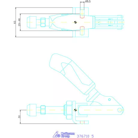 Amf Tolórudas gyorsszorító derékszögű talppal 5