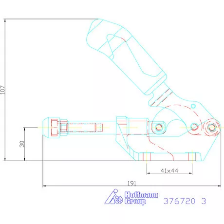 Amf Erősített tolórudas gyorsszorító 3