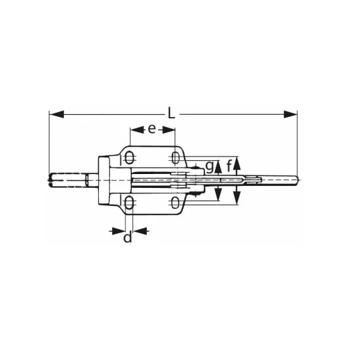 Amf Erősített tolórudas gyorsszorító 5