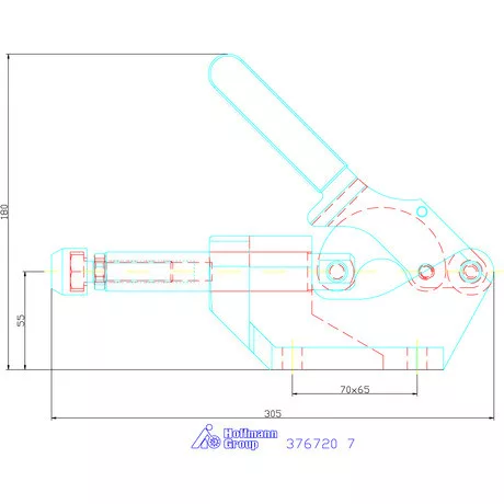 Amf Erősített tolórudas gyorsszorító 7