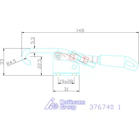 Amf Horgas szorító kampóval 1