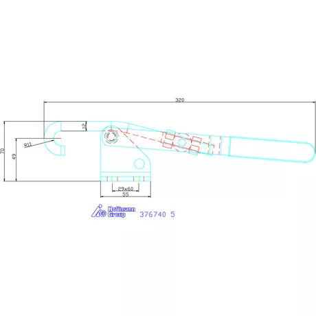 Amf Horgas szorító kampóval 5