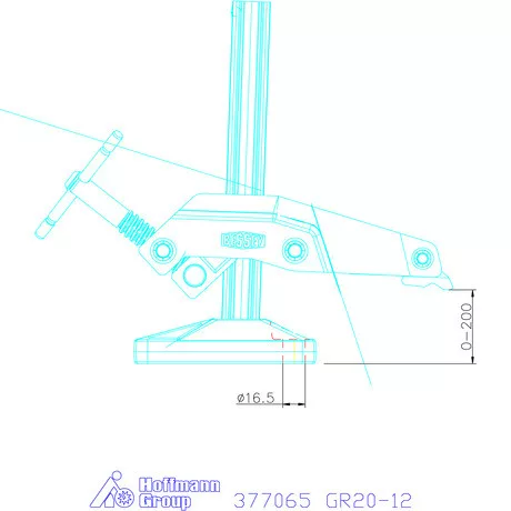 Bessey Gépasztal gyorsszorító GRS20-12