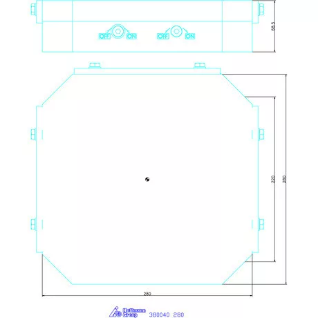Garant Állandó mágnes, keresztirányú pólusosztás 280 mm