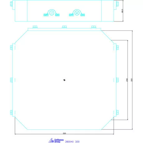 Garant Állandó mágnes, keresztirányú pólusosztás 320 mm