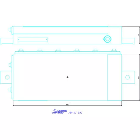 Sav Mágnesasztal, keresztirányú pólusosztás 350 mm