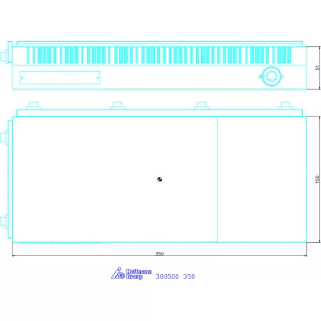 Sav Mágnesasztal, finom keresztirányú pólusosztás 350 mm