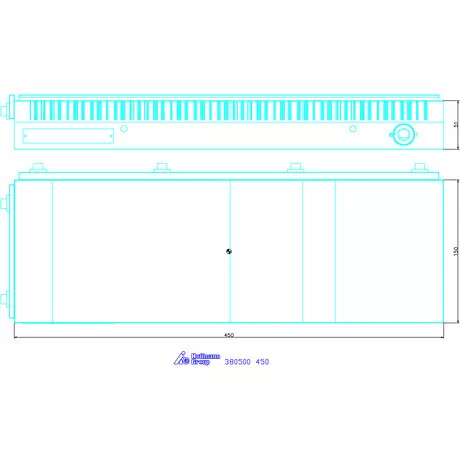 Sav Mágnesasztal, finom keresztirányú pólusosztás 450 mm