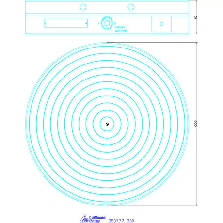 Sav Mágneses felfogótokmány, párhuzamos pólusosztással 300 mm