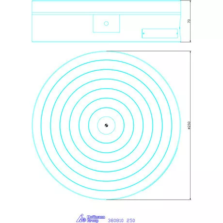 Sav Mágneses felfogótokmány, radiális pólusosztással 250 mm
