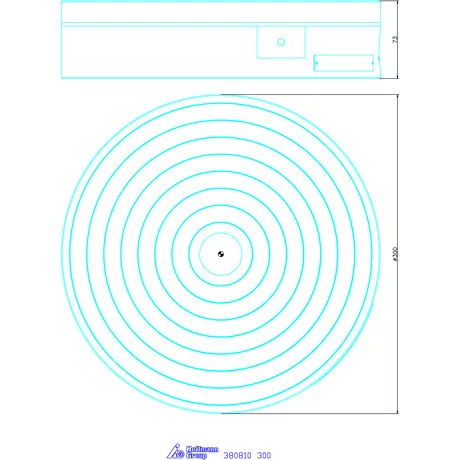 Sav Mágneses felfogótokmány, radiális pólusosztással 300 mm