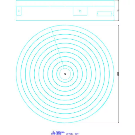 Sav Mágneses felfogótokmány, radiális pólusosztással 350 mm