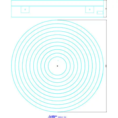 Sav Mágneses felfogótokmány, radiális pólusosztással 500 mm