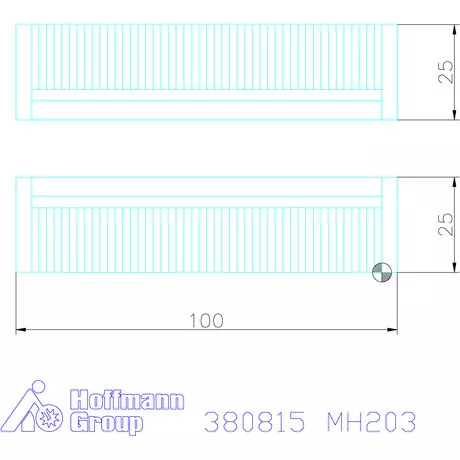 Sav Állandó mágneses befogótömb, finom pólusosztással MH203