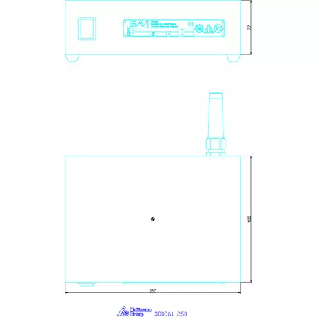 Sav Asztali demagnetizáló készülék 250 mm