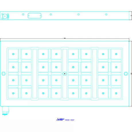 Tecnomagnete Elektromos állandómágnes asztal UniPower 408UP