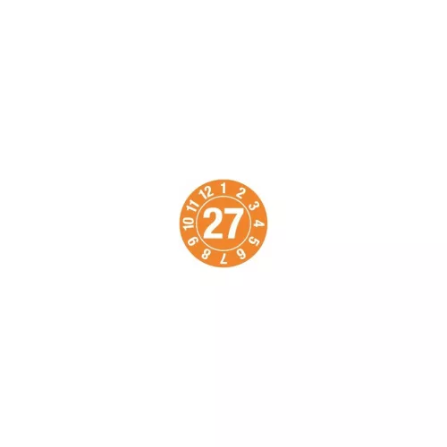 Ellenőrző plakett ⌀ 25 mm 15 db 2027