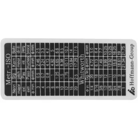 Táblázat tolómérőhöz