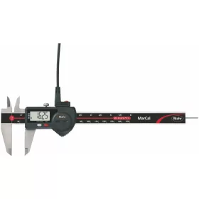   Digitális tolómérő kör keresztmetszetű mélységmérővel és adatkimenettel 150 mm