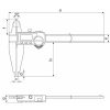 Digitális tolómérő MarCal mérőcsúcsokkal 1000 mm