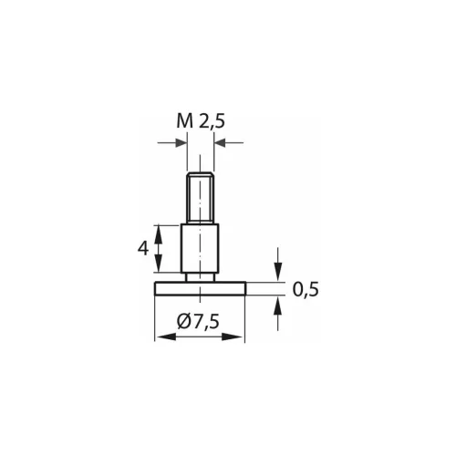 Mahr Tárcsás mérőbetét 1 mm