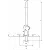 Digitális horony mélységmérő tolómérő IP 67 200 mm