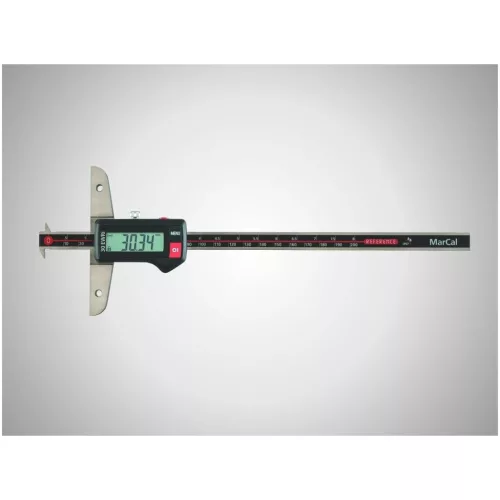 Mahr Digitális horony mélységmérő tolómérő IP 67, i-wi 300 mm