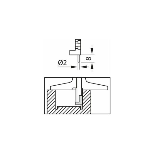 Demm Mérőbetét a 418770 sz. mélységmérő tolómérőhöz D
