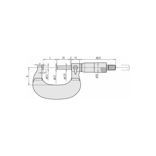 Mitutoyo Kengyeles mikrométer 75-100 mm