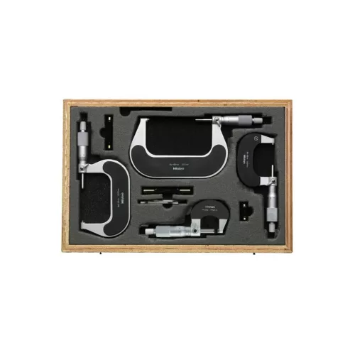 Mitutoyo Kengyeles mikrométer készlet 0-100 mm