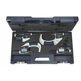   Digitális kengyeles mikrométer készlet HCT IP67 és Bluetooth 0-100 mm