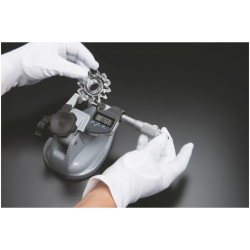 Mitutoyo Digitális kengyeles mikrométer tárcsás mérőfelületekkel 0-25 mm