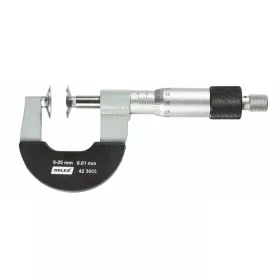   Holex Kengyeles mikrométer tárcsás mérőfelületekkel és nem forgó orsóval 0-25 mm