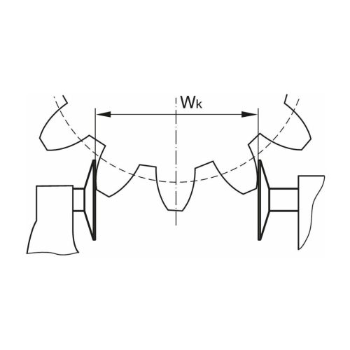 Holex Kengyeles mikrométer tárcsás mérőfelületekkel és nem forgó orsóval 25-50 mm