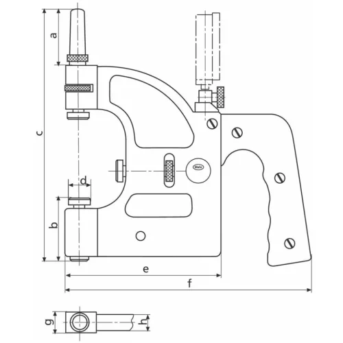 Mahr Finomkijelzős villás iDomszer markolattal Marameter S 100-150 mm