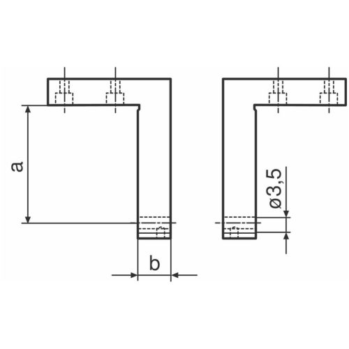 Mahr Mérőkar pár ⌀ 3,5 mm-es furattal 25 mm