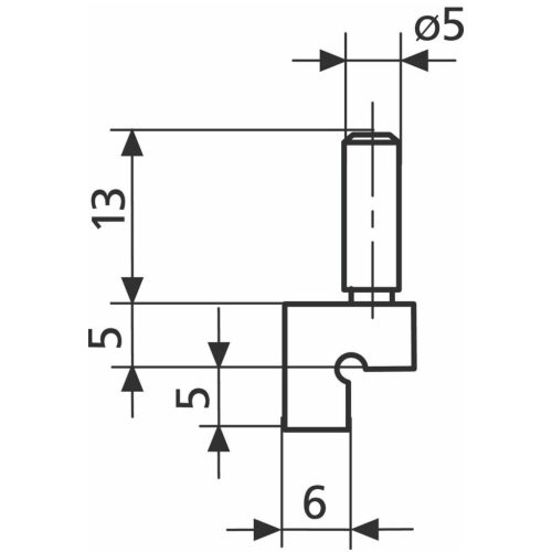 Vállas mérőbetét pár, sík, külső méréshez