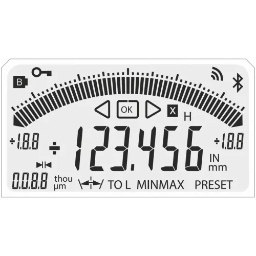 Garant Digitális mérőóra leolvasás 0,001 mm 25 mm