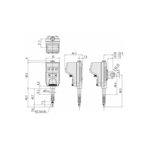 Mitutoyo Digitális Absolut mérőóra IP66 5 mm