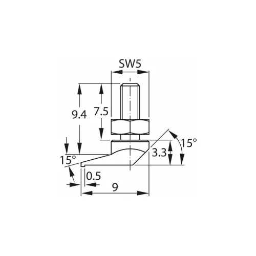 Holex Acél tapintó 39