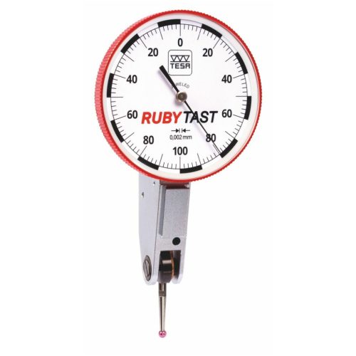 Rubytast szögtapintós mérőóra, tapintókar hossza 12,5 mm rubingömbbel 0,1/40 mm
