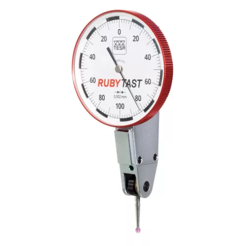 Rubytast szögtapintós mérőóra, tapintókar hossza 12,5 mm rubingömbbel 0,1/40 mm