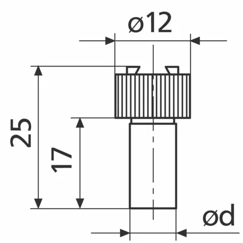 Mahr Befogószár szögtapintós mérőórához 4 mm