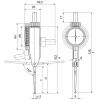 Mahr Szögtapintós mérőóra, tapintókar hossza 41,2 / 32,3 mm 0,5/38 mm