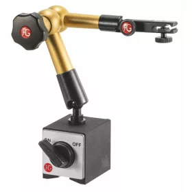   Hg Hidraulikus mágneses mérőóra állvány (talppal) mechanikus finombeállítással a mérőóra tartón 220 mm