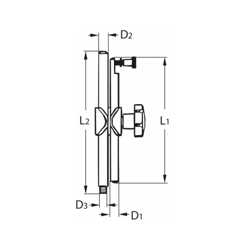 Noga Mágneses mérőóra állvány finombeállítással a rudazaton N1