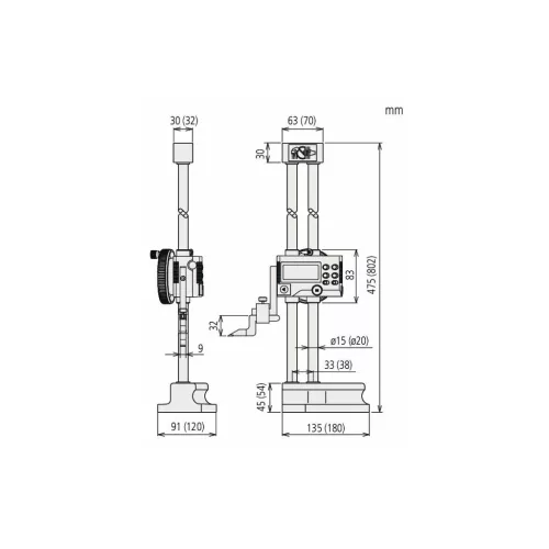 Mitutoyo Digitális magasságmérő és előrajzoló készülék 300 mm
