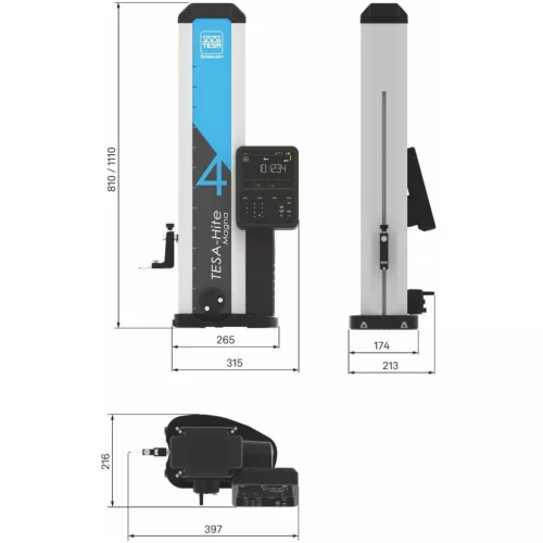Tesa Technology Digitális magasságmérő műszer Tesa HITE MAGNA 400